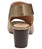 Color:Bronze - Image 3 - Evelyn Leather Back Strap Block Heel Sandals