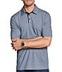 Johnston & Murphy Fine Stripe Short Sleeve Polo Shirt - Image 2