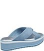 Color:Slate Blue - Image 2 - Grace Suede Platform Slides