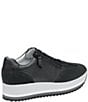 Color:Black - Image 2 - Gracie Side Zip Platform Sneakers