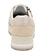 Color:Bone - Image 3 - Gracie Side Zip Platform Sneakers