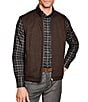 Johnston & Murphy Icon Reversible Vest, Color:Charcoal/Brown - Image 1
