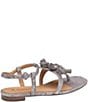 Color:Silver Metallic Suede - Image 2 - Lilly Tassel Thong Metallic Suede Sandals