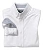 Color:White - Image 1 - Little/Big Boys 4-16 Long-Sleeve Solid XC Flex Button-Front Knit Shirt
