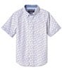 Color:White - Image 2 - Little/Big Boys 4-16 Short Sleeve Airplane Print Shirt