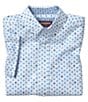 Color:White/Blue Airplane - Image 2 - Little/Big Boys 4-16 White Airplane Short Sleeve Woven Shirt