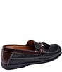 Color:Black - Image 2 - Men's Locklin Oiled Leather Tassel Loafers