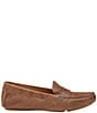 Color:Tan - Image 2 - Maggie Leather Driving Penny Loafers
