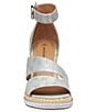 Color:Silver - Image 6 - Marcia Leather Wedge Sandals
