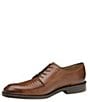 Color:Tan - Image 6 - Meade Woven Leather Lace-Up MocOxfords