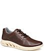 Color:Brown - Image 1 - Men's Activate U-Throat Perforated Leather Sneakers