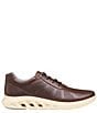 Color:Brown - Image 2 - Men's Activate U-Throat Perforated Leather Sneakers
