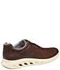 Color:Brown - Image 3 - Men's Activate U-Throat Perforated Leather Sneakers