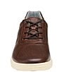 Color:Brown - Image 6 - Men's Activate U-Throat Perforated Leather Sneakers