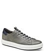 Color:Gray - Image 1 - Men's Anson Lace-To-Toe Leather Sneakers