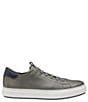 Color:Gray - Image 2 - Men's Anson Lace-To-Toe Leather Sneakers