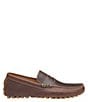 Color:Brown - Image 2 - Men's Athens Full Grain Leather Drivers