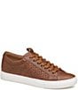 Color:Tan - Image 1 - Men's Banks Woven Lace-to-Toe Leather Sneakers