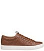 Color:Tan - Image 2 - Men's Banks Woven Lace-to-Toe Leather Sneakers