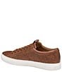 Color:Tan - Image 5 - Men's Banks Woven Lace-to-Toe Leather Sneakers