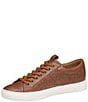Color:Tan - Image 6 - Men's Banks Woven Lace-to-Toe Leather Sneakers