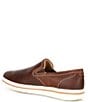 Color:Brown Oiled - Image 3 - Men's Bowling Venetian Leather Slip-On Shoes