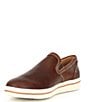Color:Brown Oiled - Image 4 - Men's Bowling Venetian Leather Slip-On Shoes