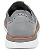 Color:Gray - Image 3 - Men's Braydon Knit Plain Toe Oxford Sneakers