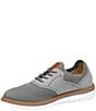 Color:Gray - Image 5 - Men's Braydon Knit Plain Toe Oxford Sneakers