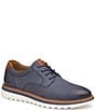 Color:Navy - Image 1 - Men's Braydon Plain Toe Lace-Up Oxford