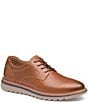 Color:Tan - Image 1 - Men's Braydon Plain Toe Lace-Up Oxfords