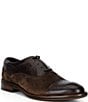 Johnston & Murphy Men's Conard 2.0 Suede Hand-finished Leather Cap Toe Oxfords - Image 1