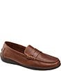 Color:Mahogany - Image 1 - Men's Fowler Leather Penny Loafers