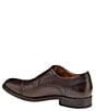 Color:Mahogany - Image 5 - Men's Hawthorn Double Buckle Monk Strap Tumbled Leather Dress Shoes