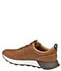 Color:Tan - Image 4 - Men's Kinnon Perforated Leather Slip-On Jogger Sneakers
