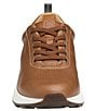 Color:Tan - Image 6 - Men's Kinnon Perforated Leather Slip-On Jogger Sneakers