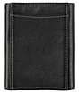 Color:Black - Image 2 - Men's Leather Trifold Wallet