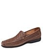 Color:Tan - Image 6 - Men's Locklin Woven Venetian Leather Loafers