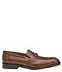 Color:Tan - Image 2 - Men's Meade Woven Leather Bit Loafers