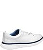 Color:White - Image 3 - Men's Oasis Leather Lace-To-Toe Sneakers