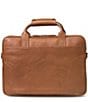 Johnston & Murphy Men's Rhodes Leather Briefcase, Color:Tan - Image 2