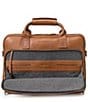 Johnston & Murphy Men's Rhodes Leather Briefcase, Color:Tan - Image 5