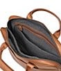 Johnston & Murphy Men's Rhodes Leather Briefcase, Color:Tan - Image 6