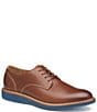 Color:Tan/Blue - Image 1 - Men's Upton Plain Toe Leather Oxford