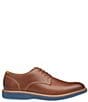 Color:Tan/Blue - Image 2 - Men's Upton Plain Toe Leather Oxford