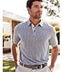 Color:Gray/White - Image 2 - Men's Woven Pattern Stretch-Knit Belt