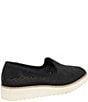 Color:Black - Image 2 - Mitzi Perforated Leather Wedge Loafers