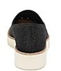 Color:Black - Image 3 - Mitzi Perforated Leather Wedge Loafers