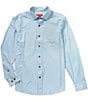 Johnston & Murphy Multi XC+ Motion Windowpane Long Sleeve Woven Shirt - Image 1