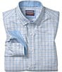 Johnston & Murphy Ovation Non Iron Multi Grid Pattern Long Sleeve Woven Shirt - Image 1